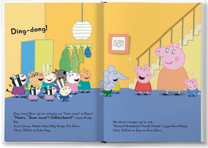 Boek met naam en foto - Peppa Pig - Hoera! - Hardcover