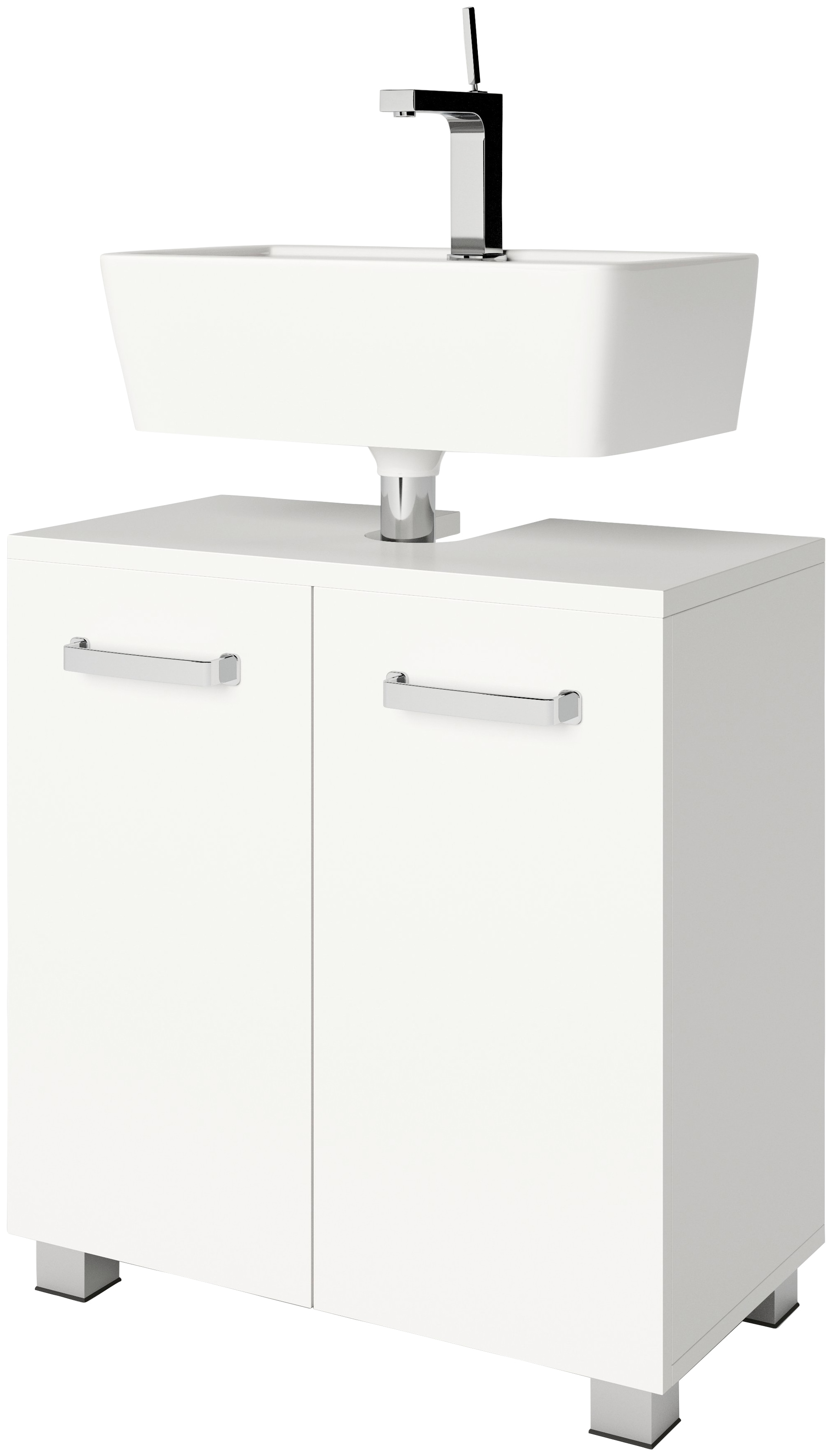 welltime Waschbeckenunterschrank »Cosmo« BxTxH: ca. 60x32,5x63,5 cm,  2 Fächer