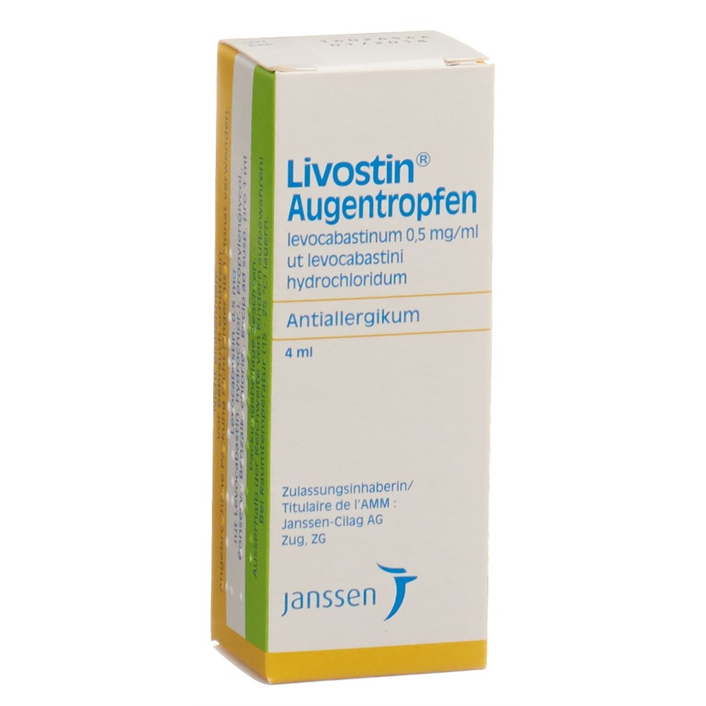 LIVOSTIN Gtt Opht 0.5 mg/ml Fl 4 ml<br>4 ml, Flasche, Augentropfensuspension