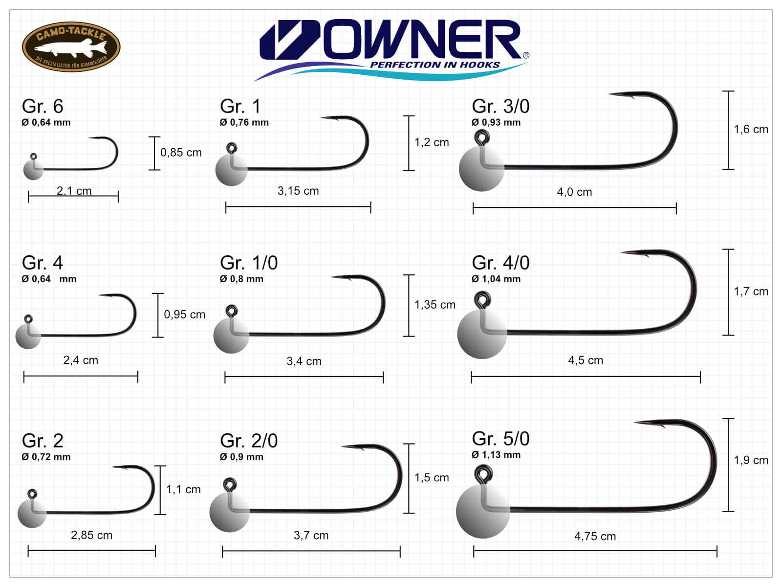 OWNER Erie-Jigs - Gr. 3/0 (28g)
