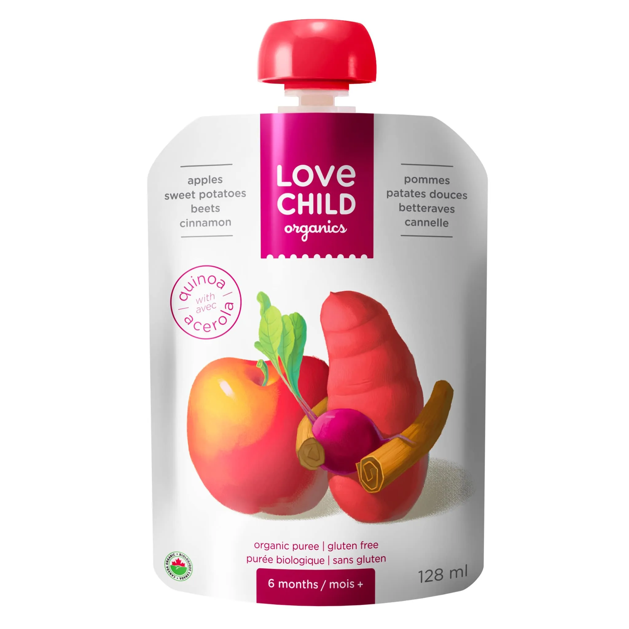 Love Child Organics Purée Bio - Superblends - Pommes, Patate Douce, Betterave (À partir de 6 mois )