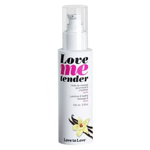 Óleo de Massagem Love To Love com Baunilha, Aquecedor e Delicioso, 100ml