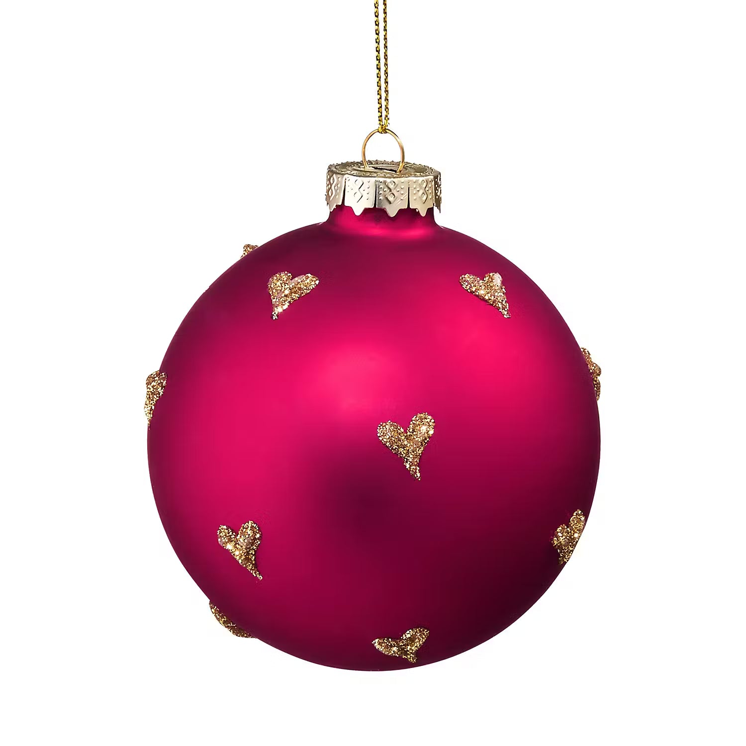 HANG ON Weihnachtskugel mit Herzchen 6er-Set