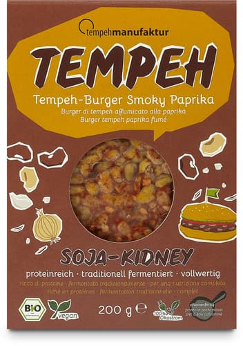 Tempehmanufaktur BIO Tempeh-Burger Smoky Paprika