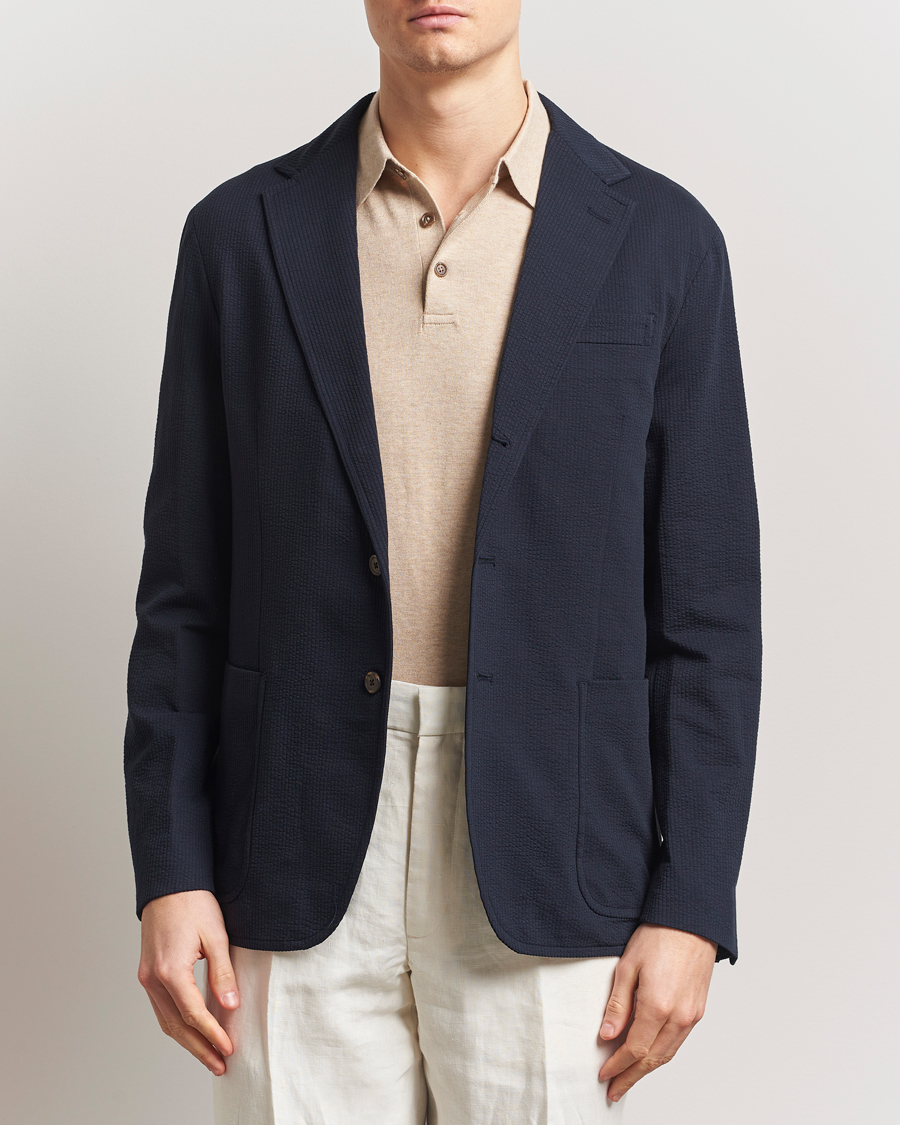 Polo Ralph Lauren Single Breasted Seersucker Sportcoat Navy