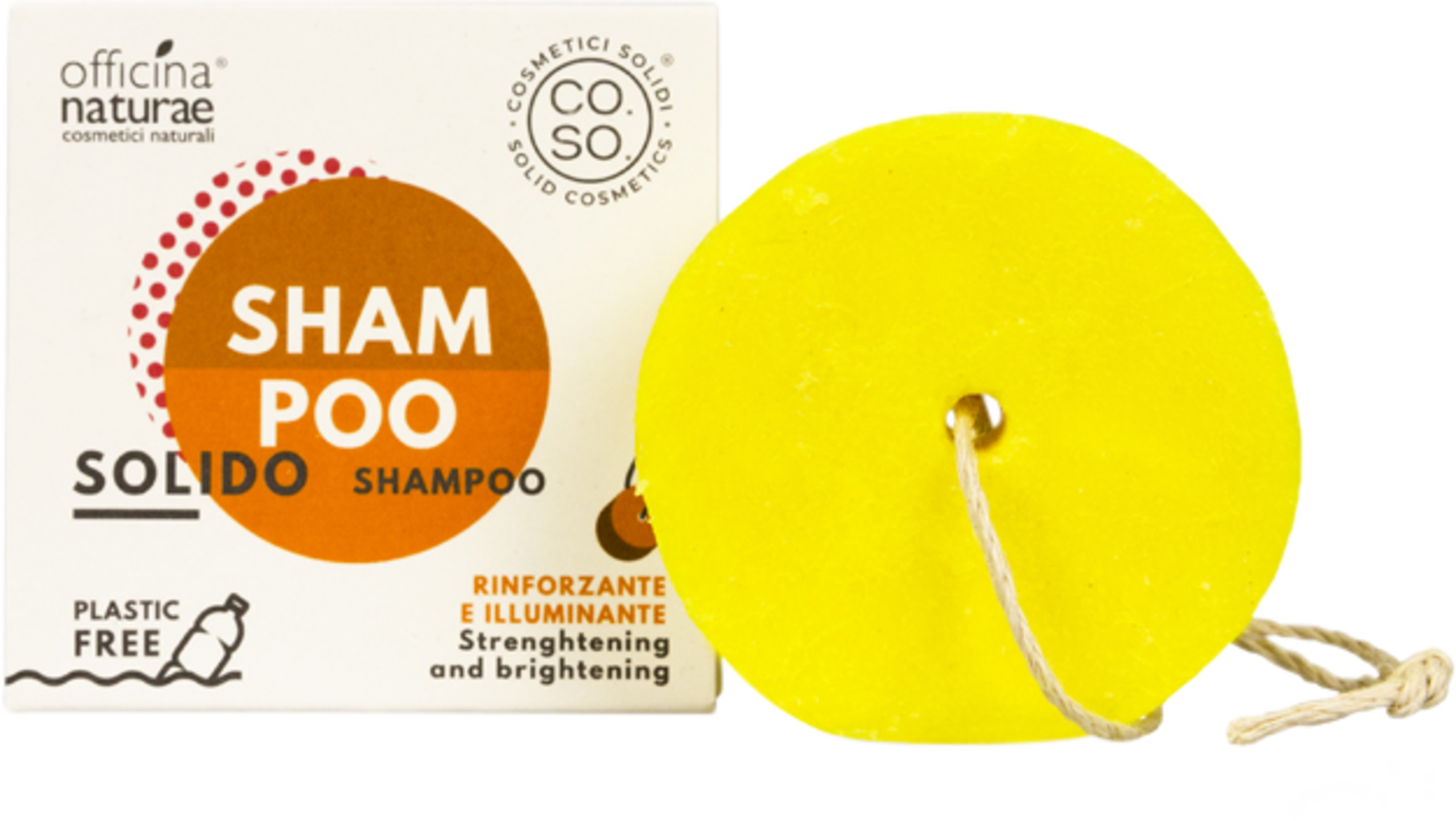 Officina Naturae  Festes Shampoo Stärke & Glanz, 64 g