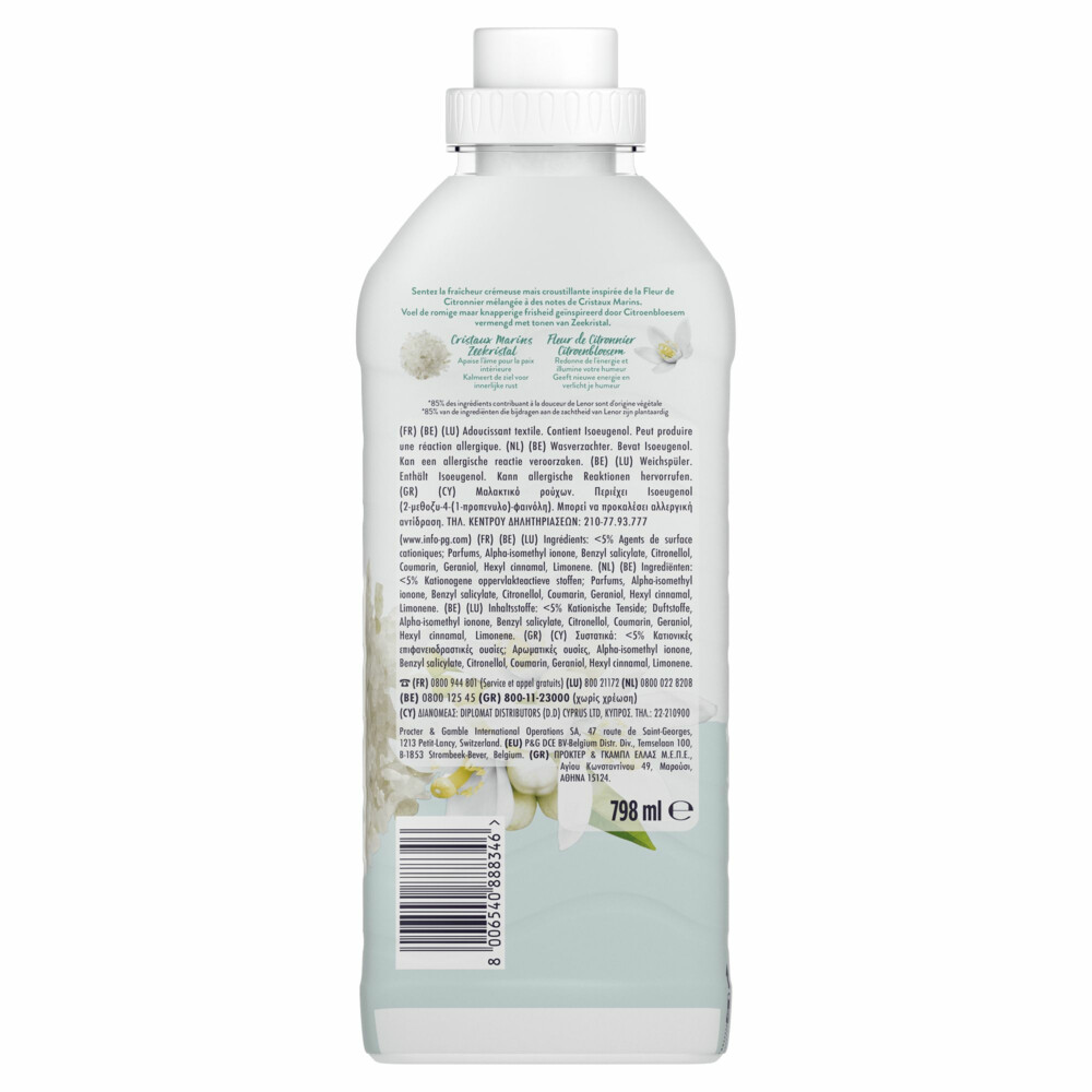 12x Lenor Wasverzachter Limoenbloesem & Zeekristal 38 Wasbeurten798 ml