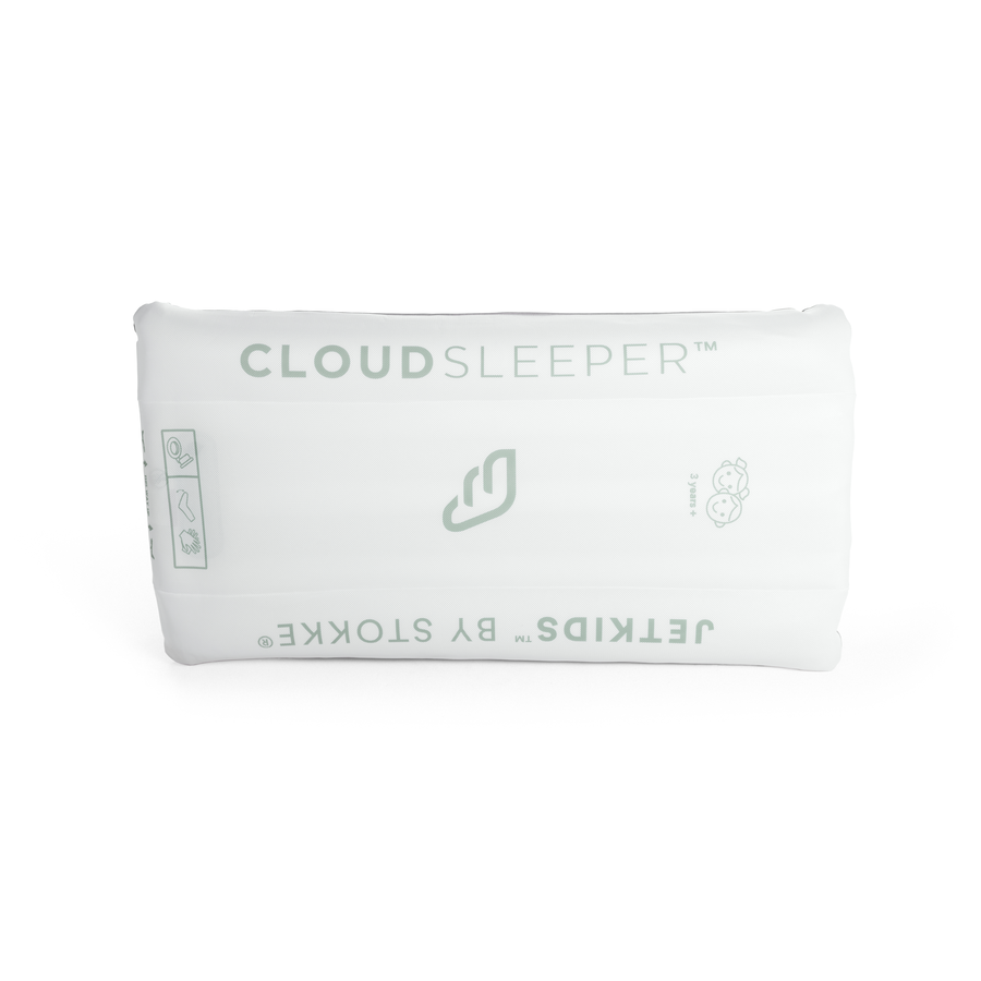 JETKIDS™ BY STOKKE® Aufsitzkoffer BedBox™ Golden Olive und Matratze CloudSleeper™ weiß