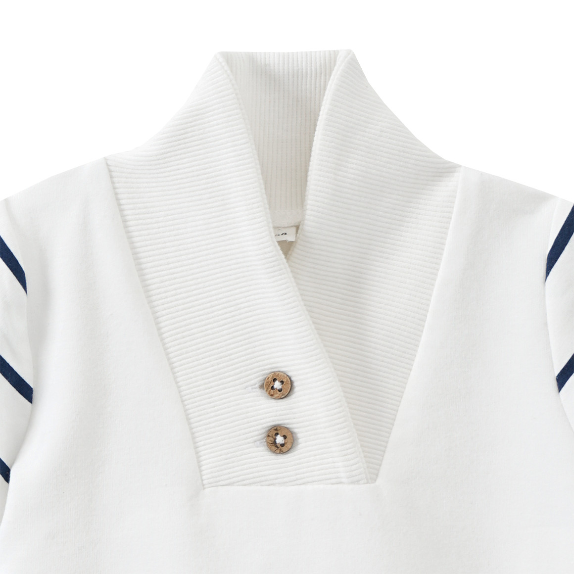 Topomini Newborn Overall mit Streifen weiss