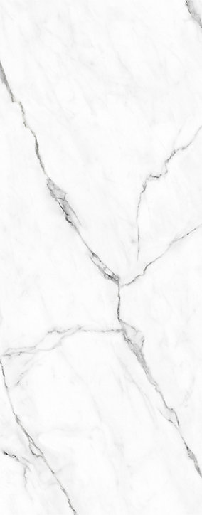 Lot de 2 panneaux muraux de salle de bains l.100x255 cm, décor marbre de Carrare brillant, Schulte DécoDesign