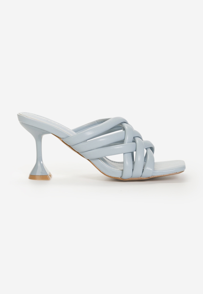 Pantoufles élégantes pour femme bleus Fusina