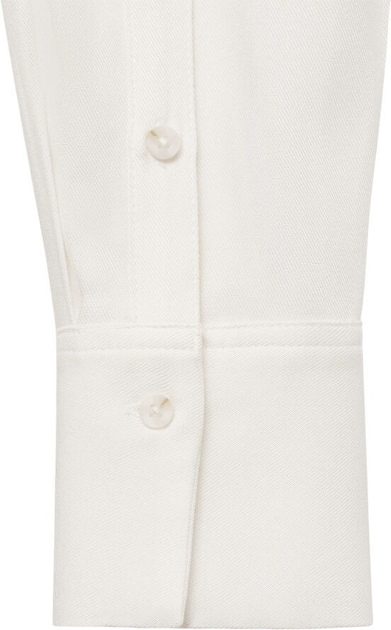 MANGO Buttoned flowy shirt Light beige
