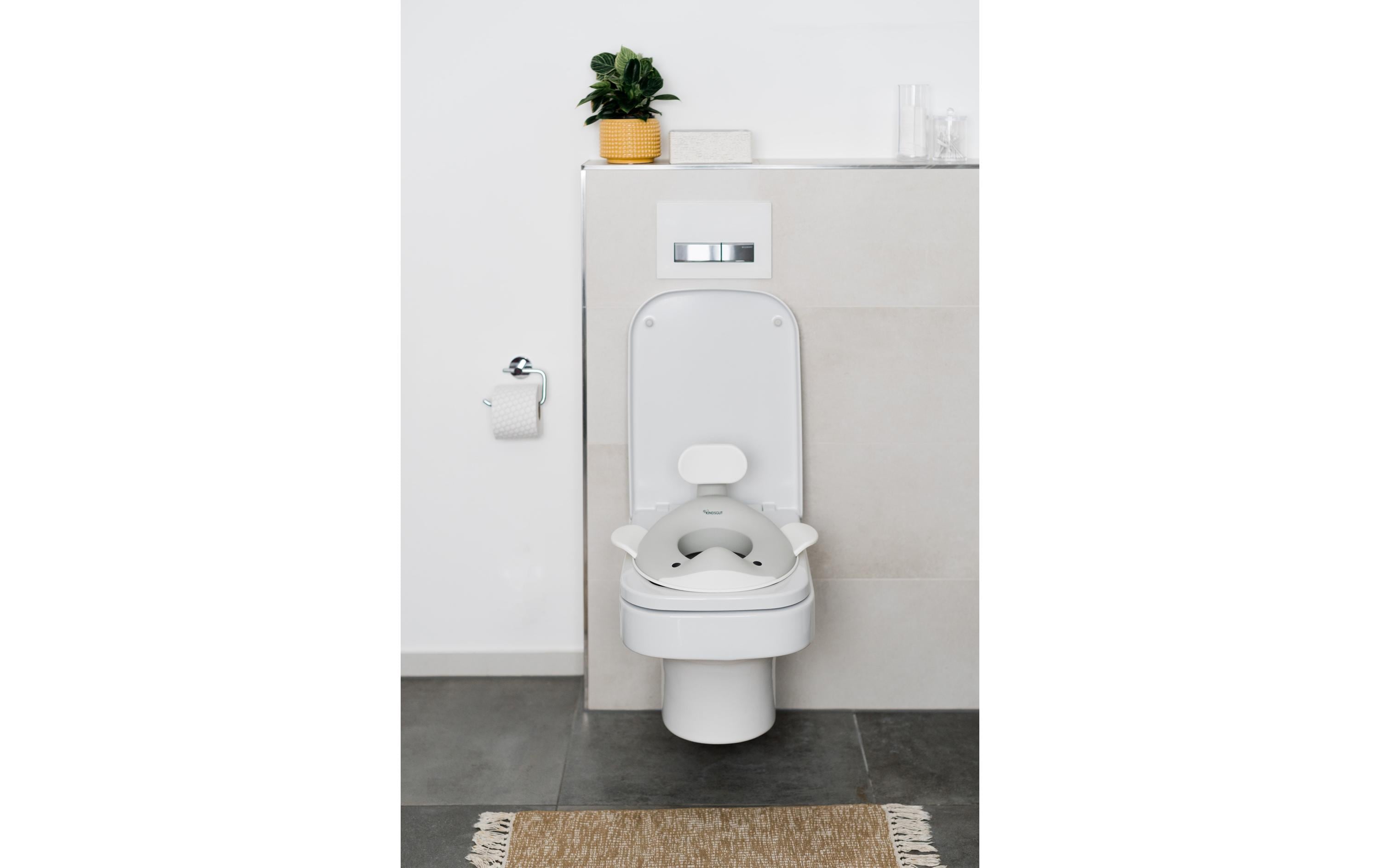 Toilettensitz Wal HellgrauToilettensitz für Kinder