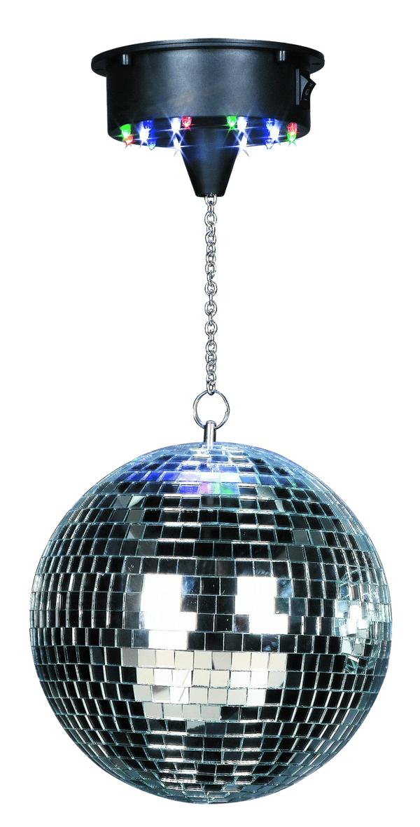 Diskokule 30 cm med LED-lys