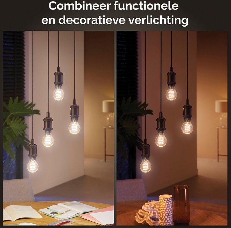 Philips Hue - Filament Globelamp G93 - Warm tot Koelwit Licht - E27