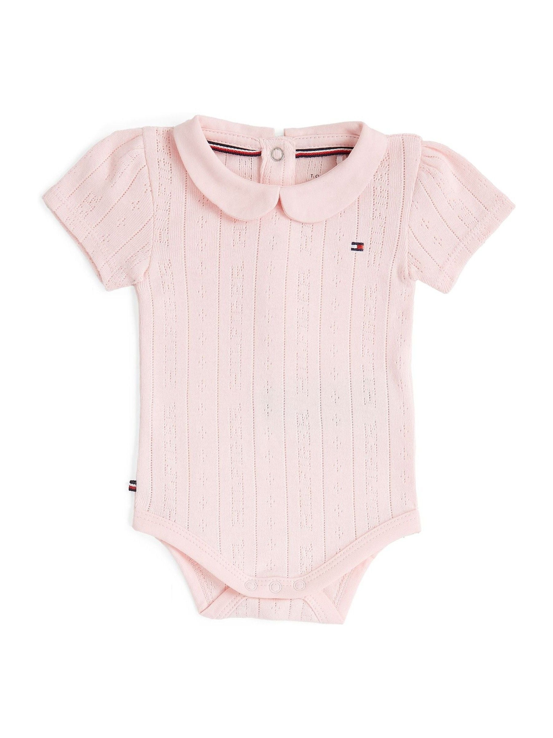 Tommy Hilfiger Essential Pointelle Short Sleeve Bodysuit