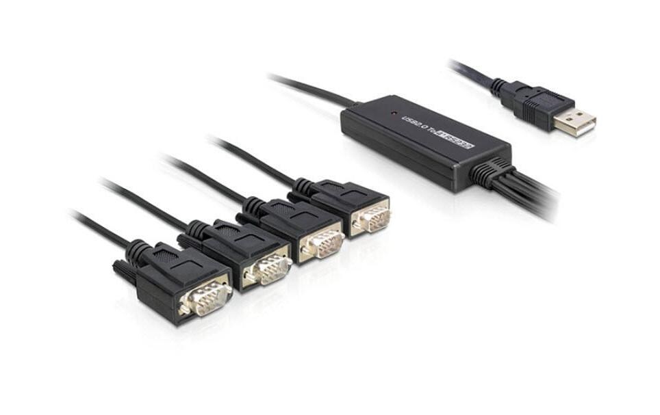 Schnittstellenkabel USB - 4x SeriellAdapter von USB2.0 auf 4x seriell