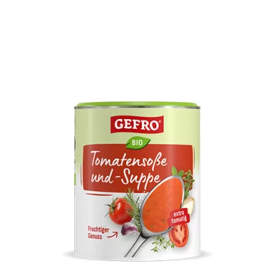 Bio Tomatensoße und -suppe: ohne Geschmacksverstärker
