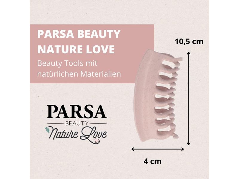 Parsa Beauty Haarklemme Nature Love gross Rosa 1 Stück Stilvolle Clips für jeden Look