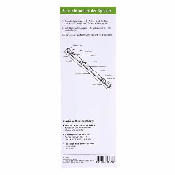 Schott Recorder Spicker
