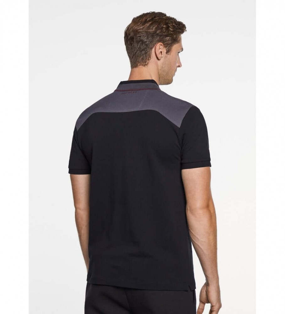 Polo Hackett Color Block preta