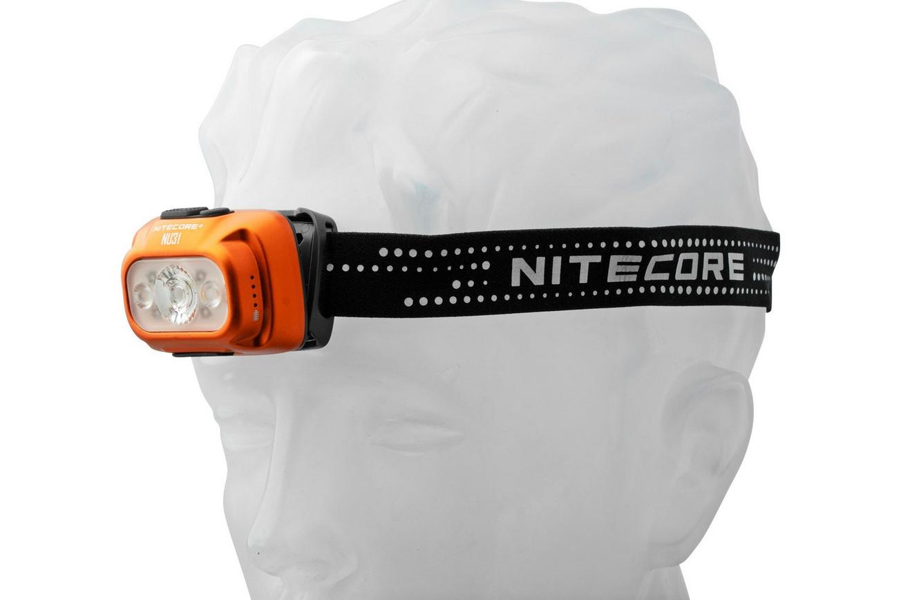 Nitecore NU31-OR Tangelo Orange, oplaadbare hoofdlamp, 550 lumen