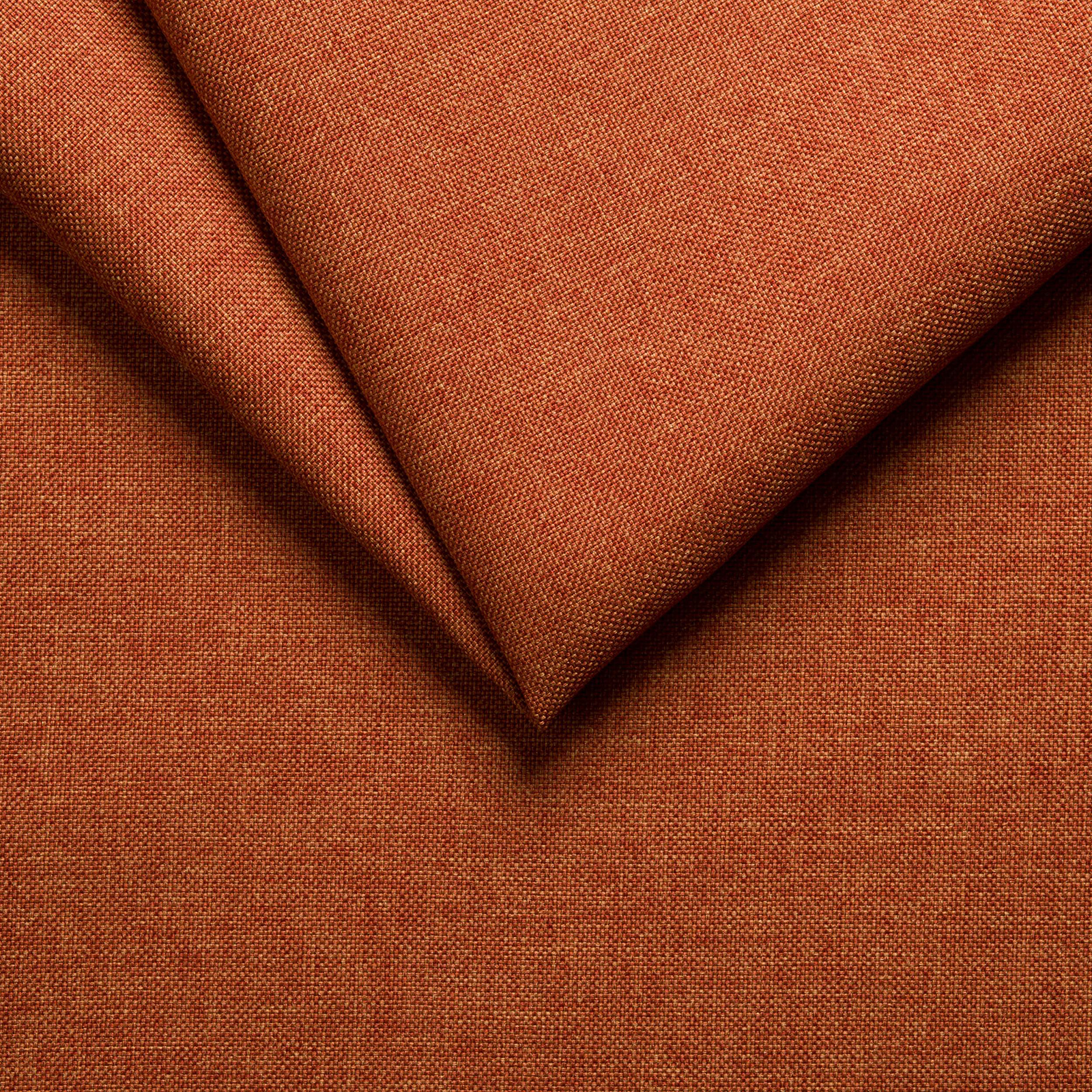 Polsterhocker - orange - Microfaser - mit Stauraum