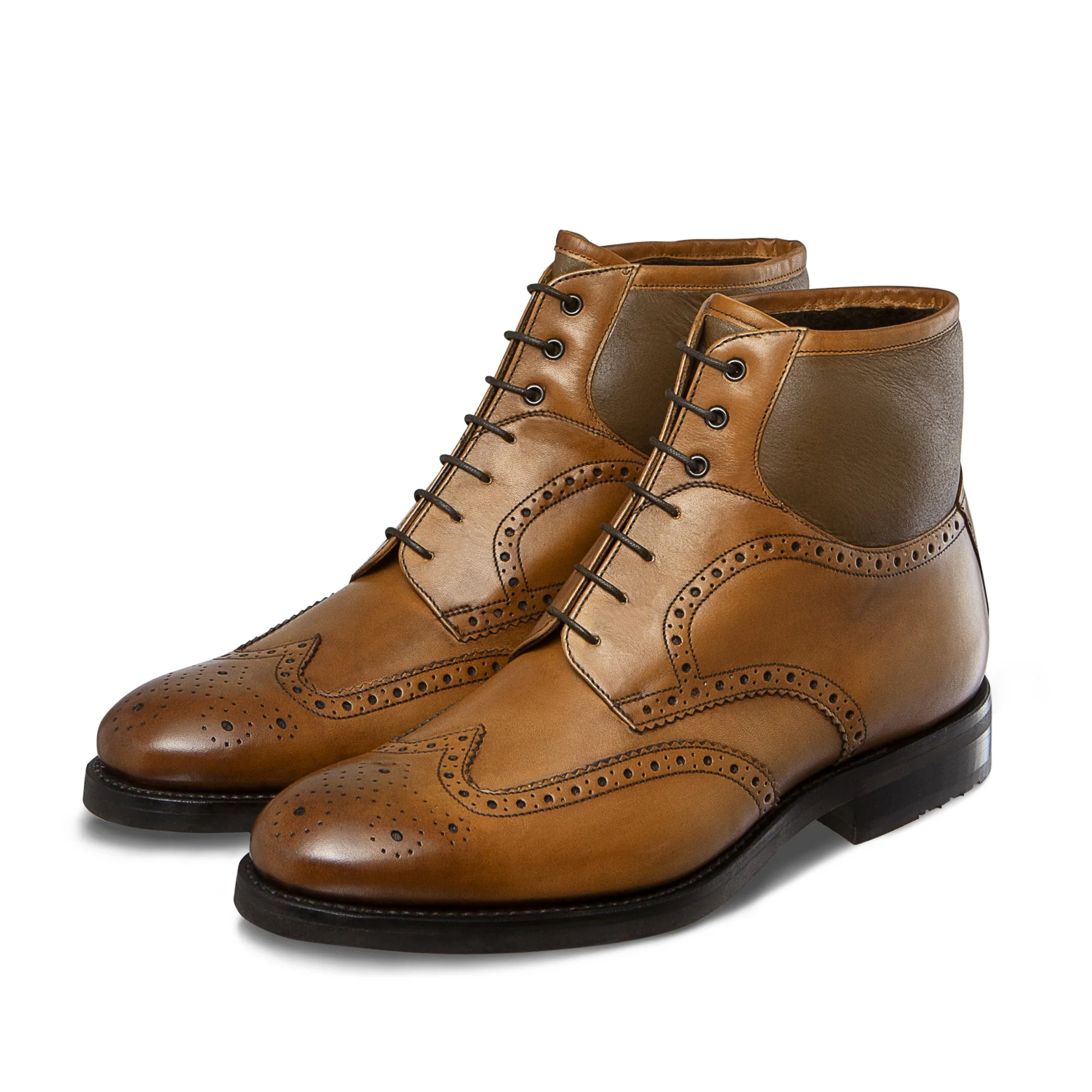 Bottines Brogue fourrées Taimyr 322 armagnac