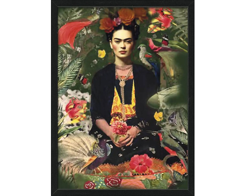 Ingelijste foto Frida Kahlo III 53x73 cm