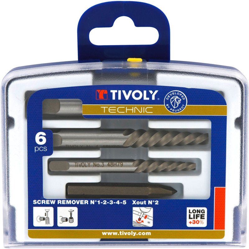 Coffret d'extraction Tivoly Technic -  6 pièces