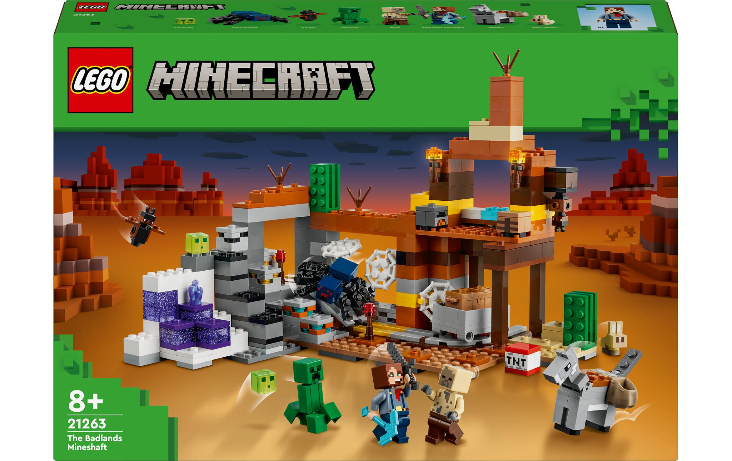 Minecraft Die Mine in den Badlands 21263Vielseitiges Bau- und Spielset zum Videospiel