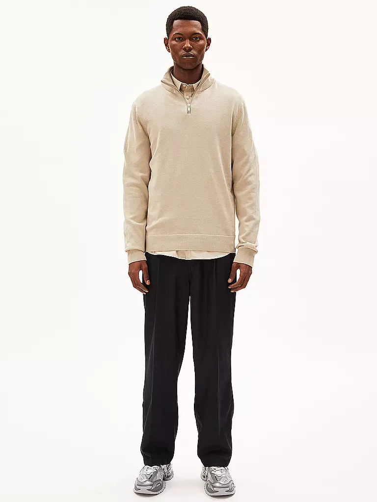 ARMEDANGELS Troyer Pullover FAABES beige