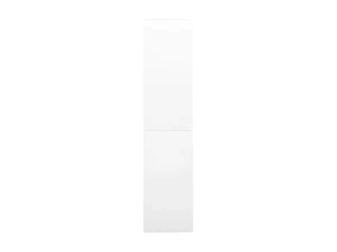 Armoire de bureau et porte coulissante Blanc 90x40x180 cm Acier