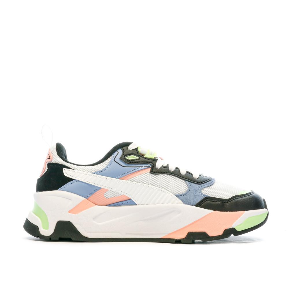 Puma Baskets Noire/Blanches/Rose Femme Puma Trinity