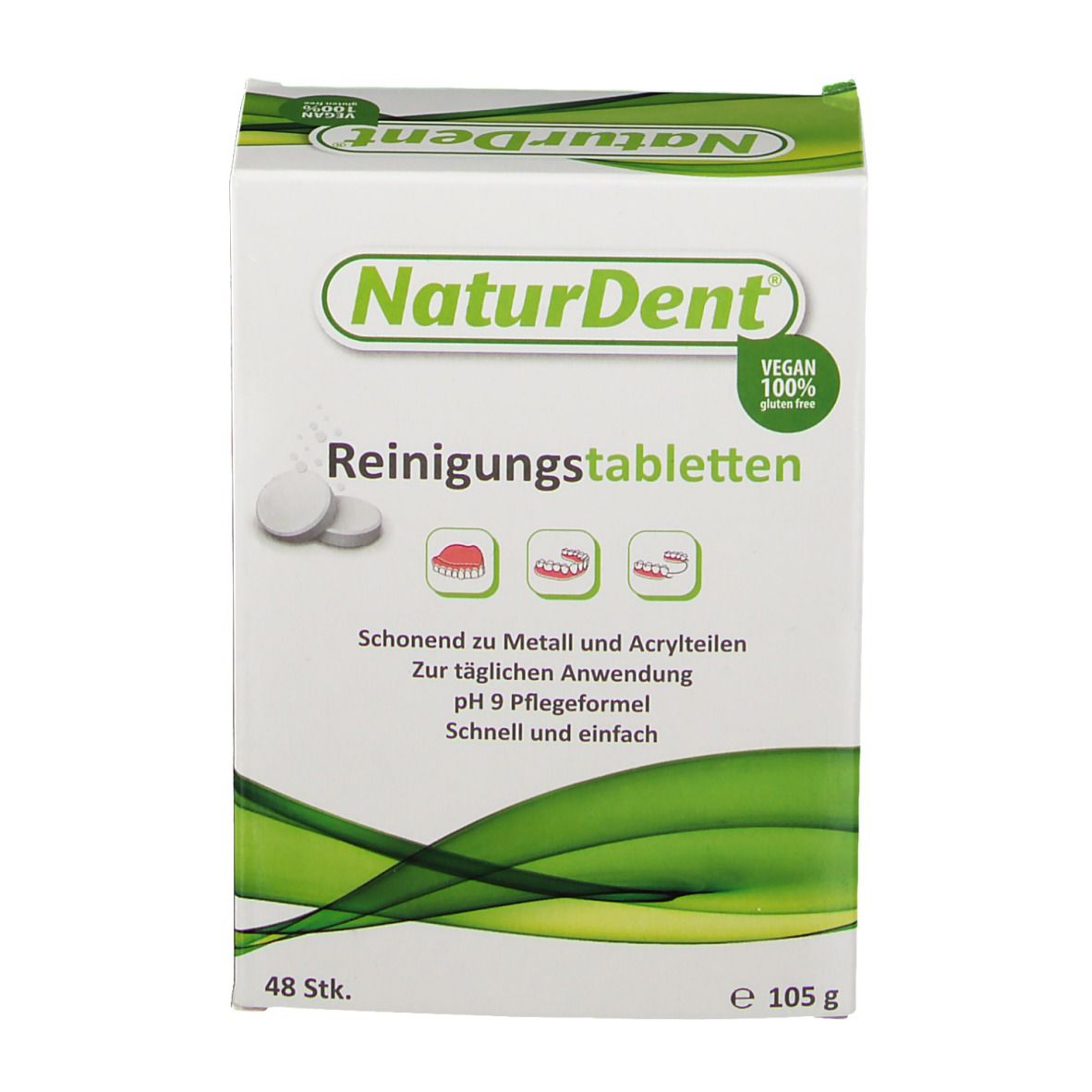 NaturDent® Reinigungstabletten für den Zahnersatz
