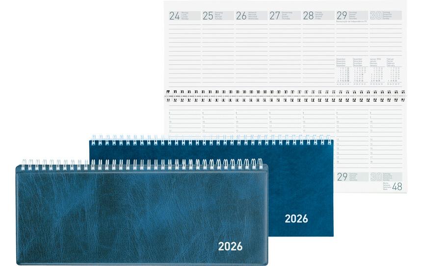 Pultkalender Seplana Blau, 29.8 x 11.7 cmPultagenda 2026