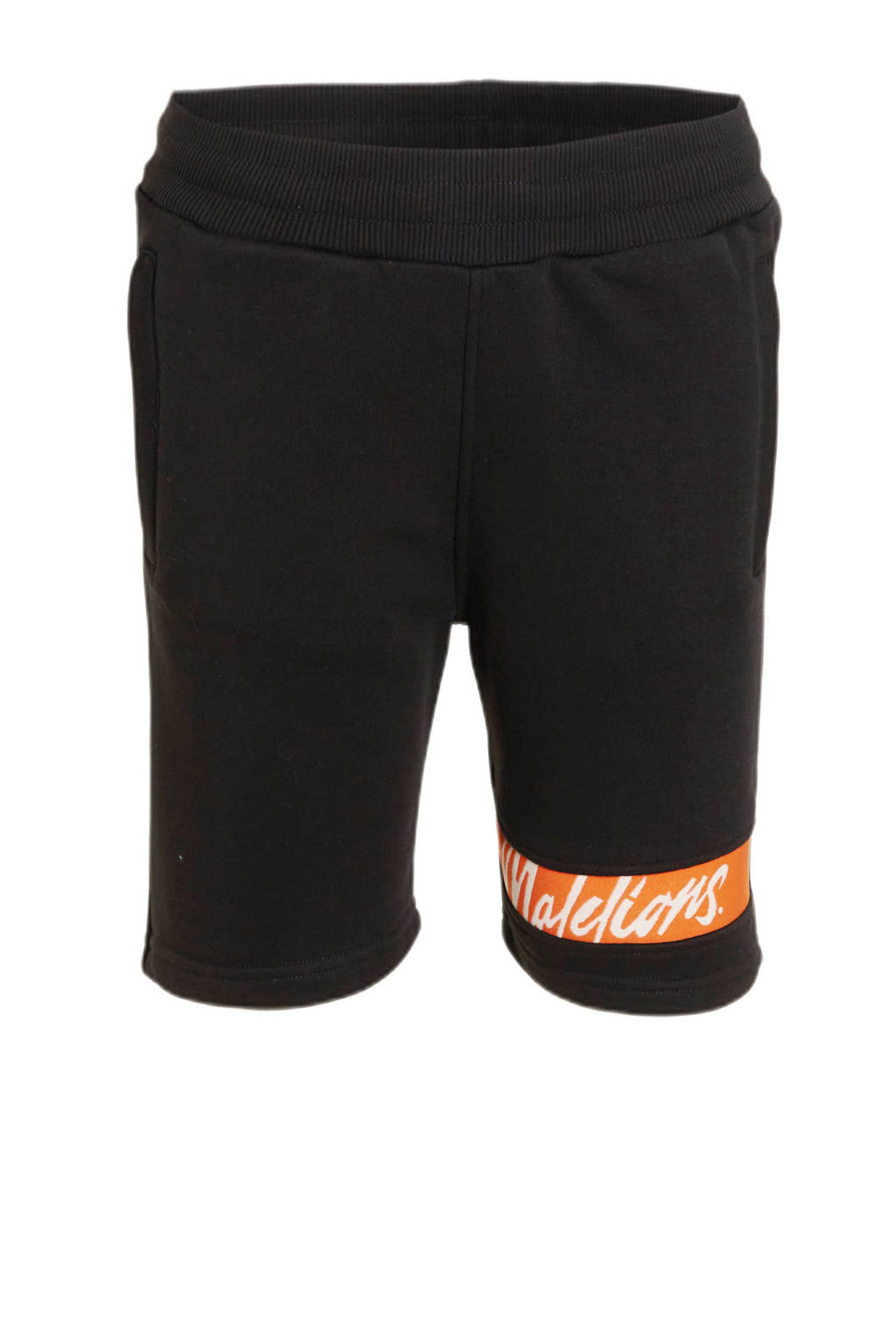 Malelions regular fit sweatshort Captain met logo zwart