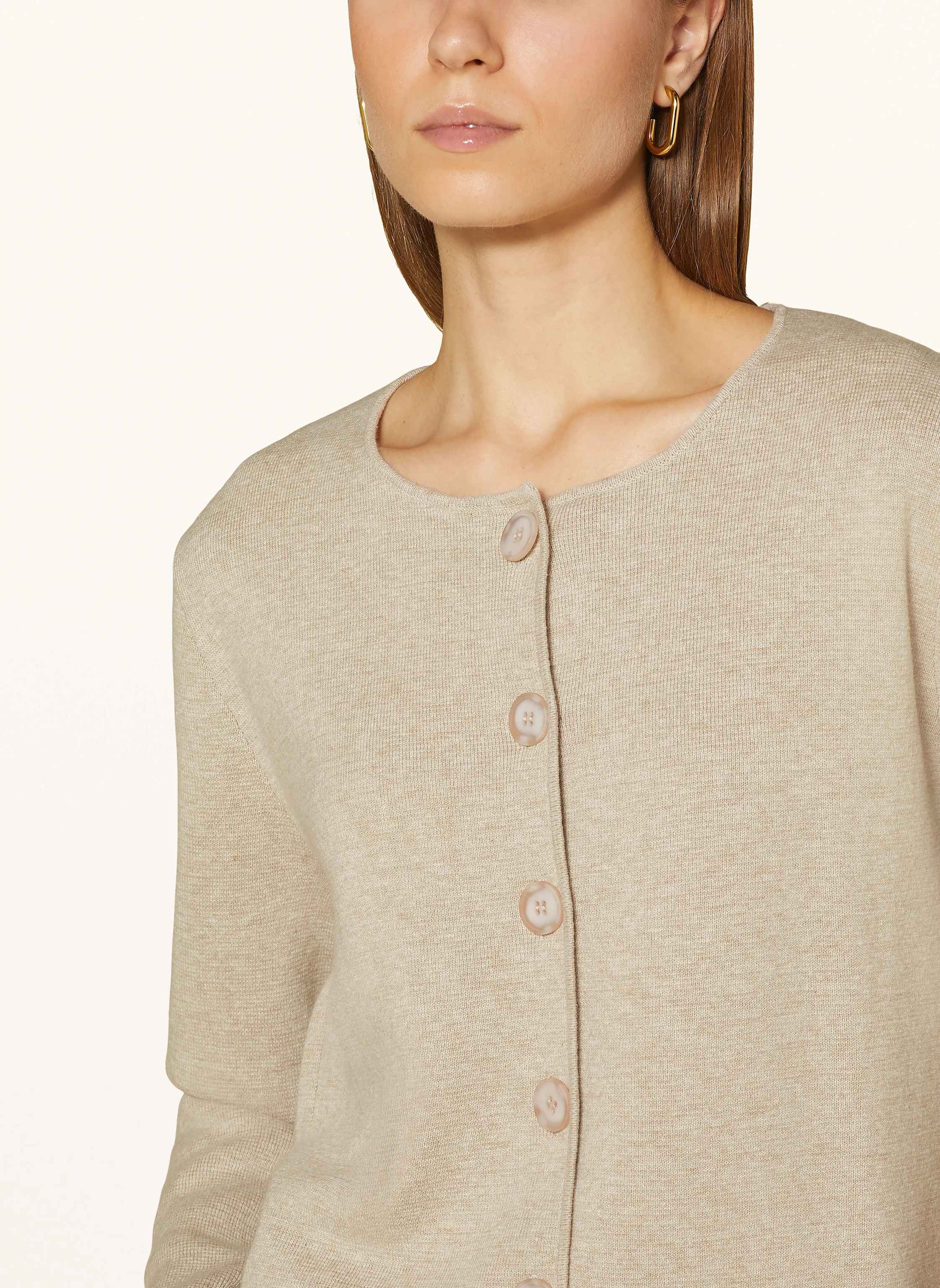 MRS & HUGS Strickjacke mit Leinen