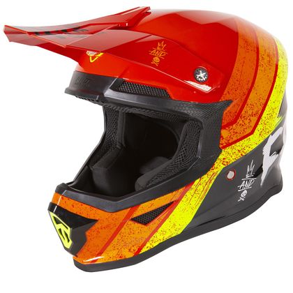 Casque cross Shot by Freegun XP-4 - STRIPE - RED GLOSSY 2021 - Rouge