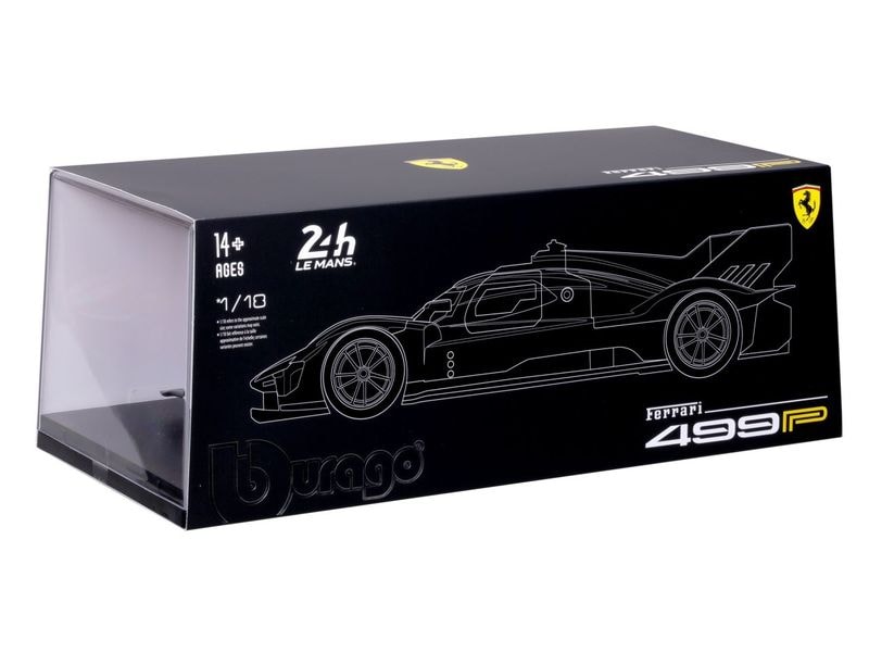 BBurago Ferrari Signature 499P LeMans Champ. 2023 Rot 1:18 Sammlermodell im Massstab 1:18