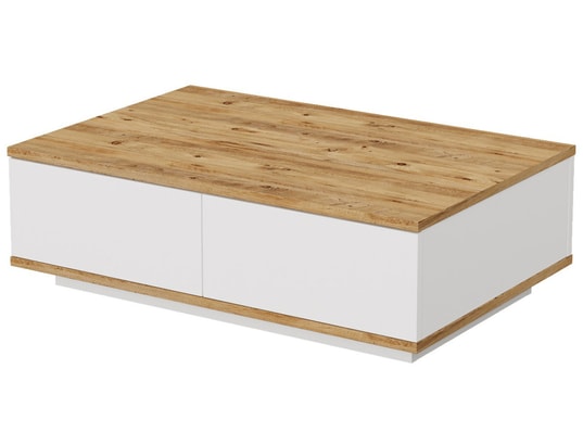 CONCEPT1 - Table basse Fr14-Aw Pin blanc de l'Atlantique 90 x 60 x h28,6