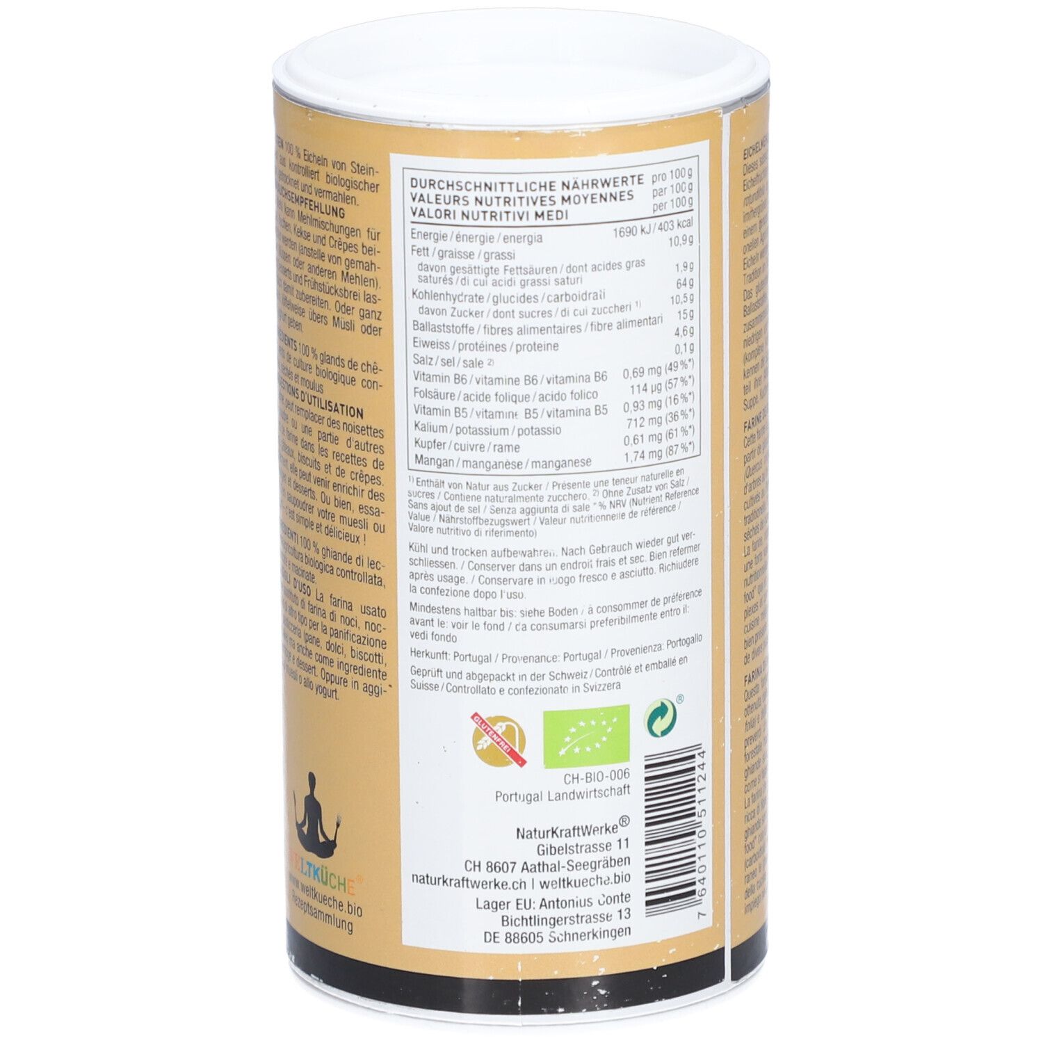 NATURKRAFTWERKE® Eichelmehl BIO/kbA