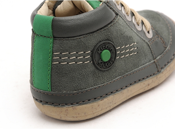 Kickers boots bottine bebe sonistreet garcon kaki