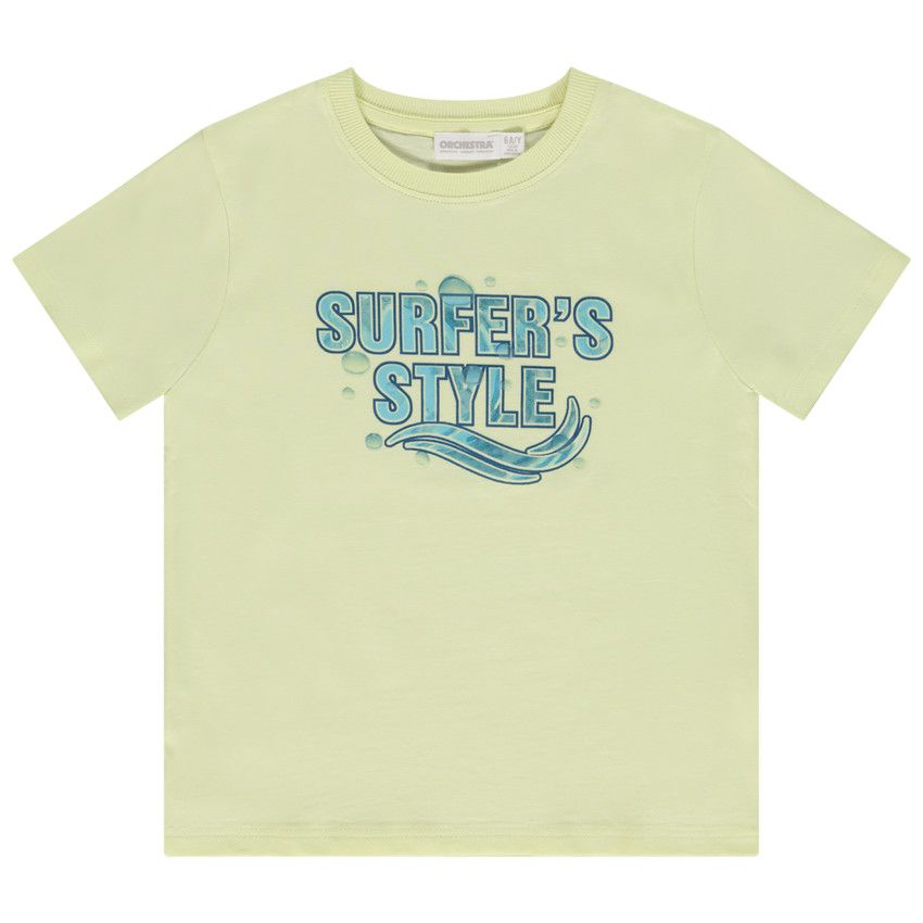 T-shirt manches courtes print aquatique pour garçon - Vert