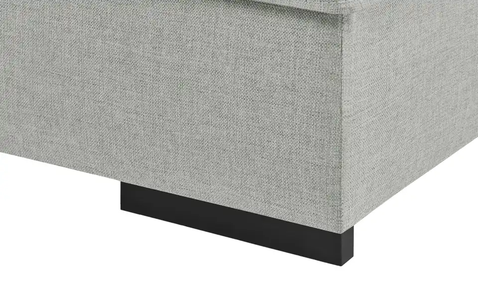 Ecksofa Rome Hellgrau rechts Webstoff