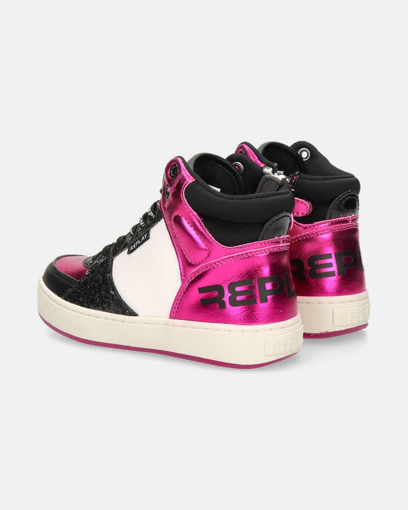 Replay Cobra 7CC Hoge sneakers  - zwart
