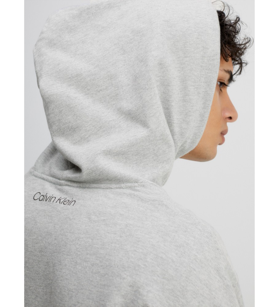 Moletom com capuz Calvin Klein CK96 cinza