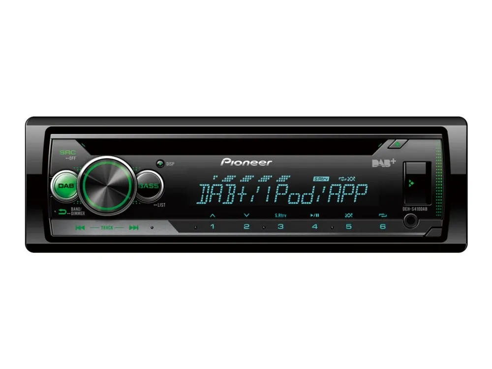 Pioneer DEH-S410DAB - Bil - CD-modtager - in-dash - Single-DIN - 50 watt x 4