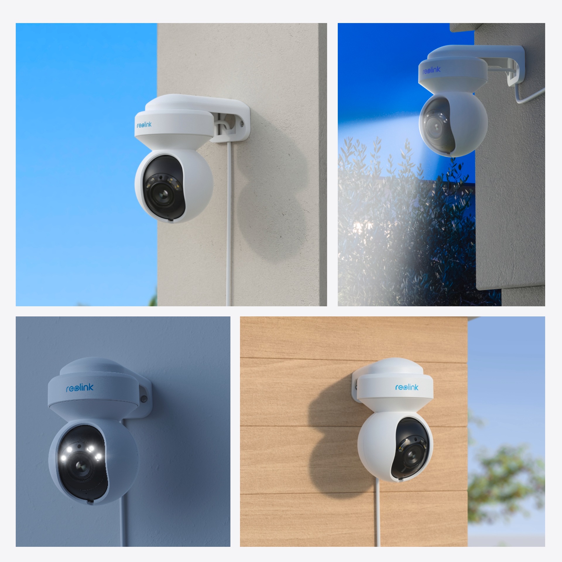 Reolink Überwachungskamera »E Serie E560 - 4K Wi-Fi 6 Überwachungskamera Aussen mit Pan & Tilt« Aussenbereich Personen-/Fahrzeug-/Tiererkennung, 3X optischer Zoom, Farbnachtsicht
