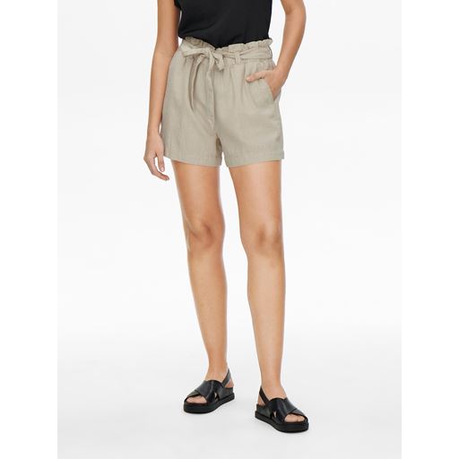 JDY Say Linen Shorts, Oatmeal, 42